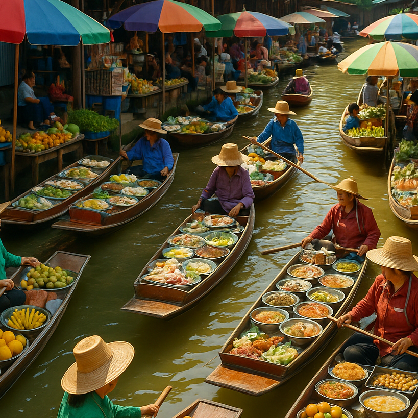 Floating  Market Bangkok