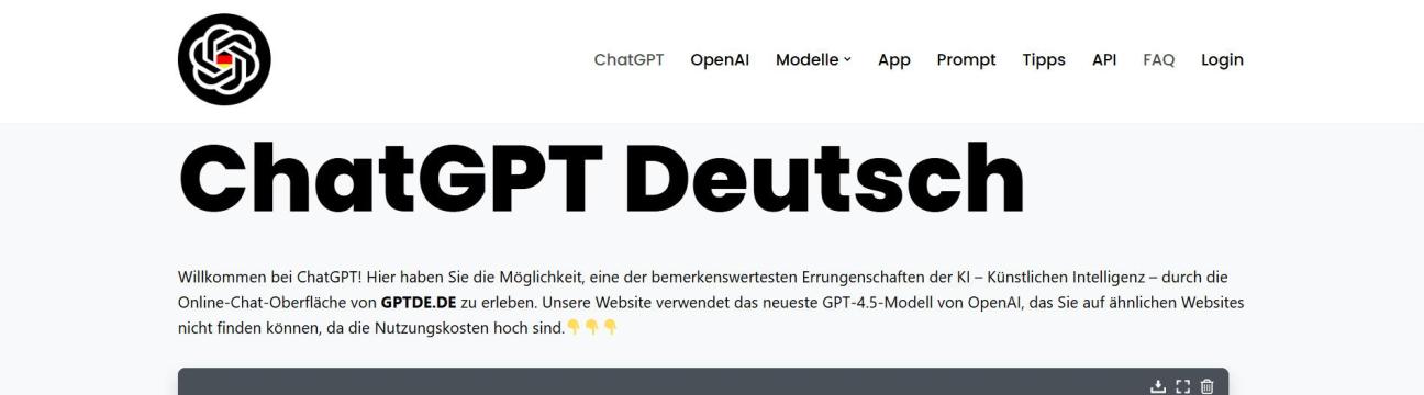ChatGPT Deutsch