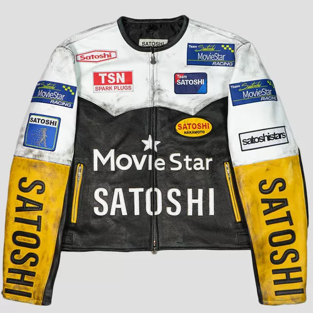 Satoshi Nakamoto  Leather Jacket